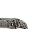 Ienjoy Home Slub-yarn Throw Blanket In Gray
