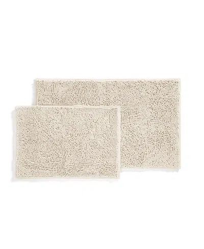 Ienjoy Home Soft Absorbent Chenille 2-pc. Bath Mat Set In Brown