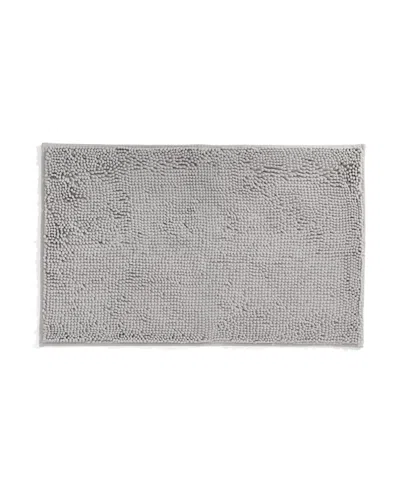 Ienjoy Home Soft Absorbent Chenille Bath Mat, 34" X 21" In Purple