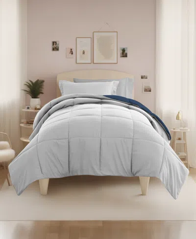Ienjoy Home Solid Reversible Dorm 8-piece Comforter Set, Twin Xl