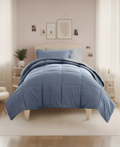Ienjoy Home Solid Reversible Dorm 8-piece Comforter Set, Twin Xl
