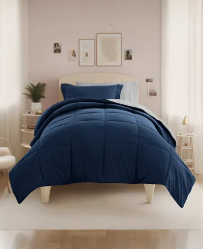 Ienjoy Home Solid Reversible Dorm 8-piece Comforter Set, Twin Xl