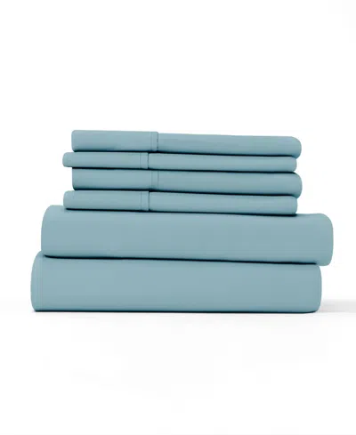 Ienjoy Home Solids In Style 6-pc. Sheet Set, Full In Ocean