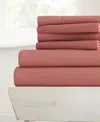 Ienjoy Home Solids In Style By The Home Collection 6 Piece Bed Sheet Set, Full Bedding In Clay