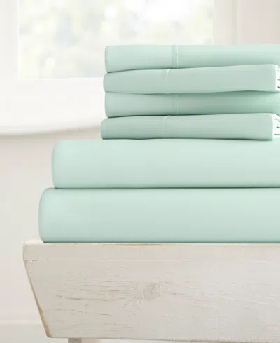 Ienjoy Home Solids In Style 6-pc. Sheet Set, Queen In Mint