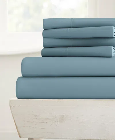 Ienjoy Home Solids In Style 6-pc. Sheet Set, Queen In Ocean