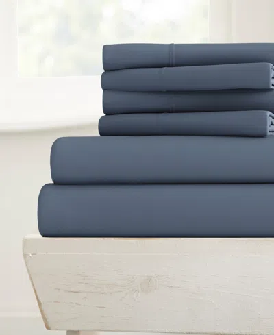 Ienjoy Home Solids In Style 6-pc. Sheet Set, Queen In Stone