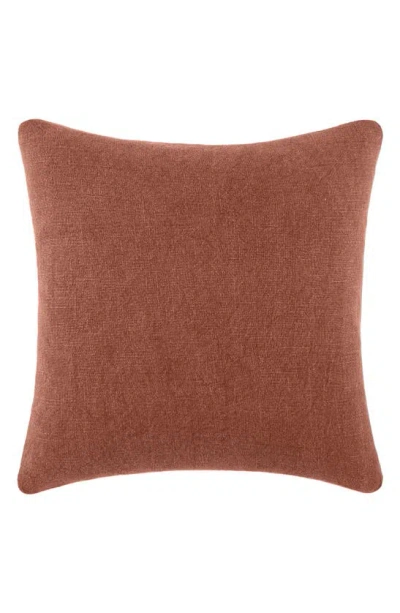 Ienjoy Home Stone Washed Cotton Throw Pillow In Terracotta