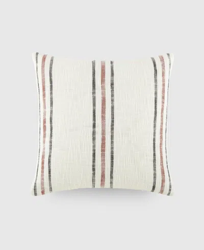 Ienjoy Home Striped Yarn Dyed Decorative Pillow, 20" X 20" In Terracotta