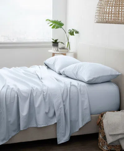 Ienjoy Home Style Simplified 4-pc. Sheet Set, King In Light Blue