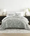 Ienjoy Home Textured Floral Reversible 3-pc. Quilt Set, Full/queen