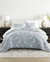 Ienjoy Home Textured Floral Reversible 3-pc. Quilt Set, Full/queen