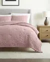 Ienjoy Home Textured Seersucker Box 3-pc. Comforter Set, Full/queen In Pink
