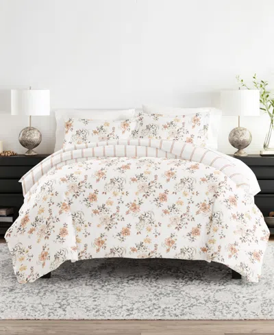 Ienjoy Home Timeless Pattern Reversible 3-pc. Duvet Cover Set, King/california King