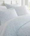 Ienjoy Home Tranquil Sleep Patterned Duvet Cover Set, King/california King In Light Blue Burst Of Vines