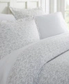 Ienjoy Home Tranquil Sleep Patterned Duvet Cover Set By The Home Collection, King/cal King Bedding In Light Grey Burst Of Vines