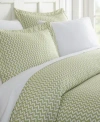 Ienjoy Home Tranquil Sleep Patterned Duvet Cover Set, King/california King In Sage Chevron