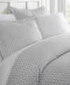 Ienjoy Home Tranquil Sleep Patterned Duvet Cover Set, Twin/twin Xl In Light Grey Chevron