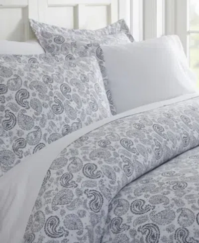 Ienjoy Home Tranquil Sleep Patterned Duvet Cover Set, Twin/twin Xl In Navy Paisley