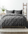 Ienjoy Home Ultra Soft 2-pc. Pinch Pleat Duvet Cover Set, Twin/twin Xl In Gray