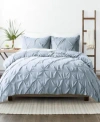 Ienjoy Home Ultra Soft 2-pc. Pinch Pleat Duvet Cover Set, Twin/twin Xl In Light Blue