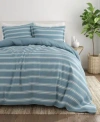 Ienjoy Home Home Collection 3 Piece Premium Ultra Soft Stripe Reversible Comforter Sets Bedding In Rose