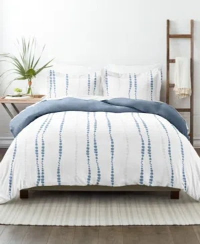 Ienjoy Home Utra Soft Reversible 3-pc. Duvet Cover Set, Full/queen In Navy