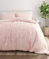 Ienjoy Home Utra Soft Reversible 3-pc. Duvet Cover Set, Full/queen In Pink Romantic Damask