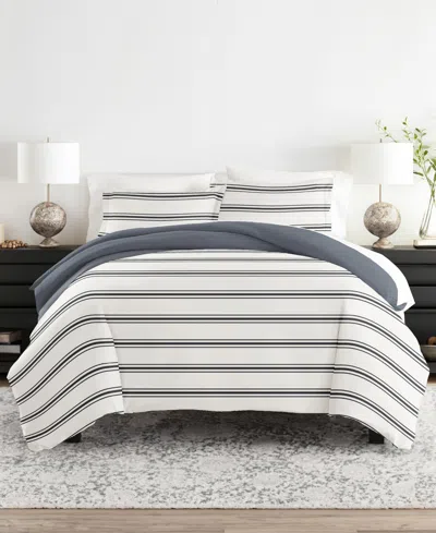 Ienjoy Home Utra Soft Reversible 3-pc. Duvet Cover Set, King In White