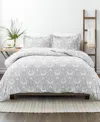 Ienjoy Home Utra Soft Reversible 3-pc. Duvet Cover Set, King/california King In Light Gray Romantic Damask
