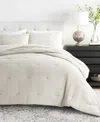 Ienjoy Home Waffle Textured 2-piece Comforter Set, Twin/twin Xl In Dune