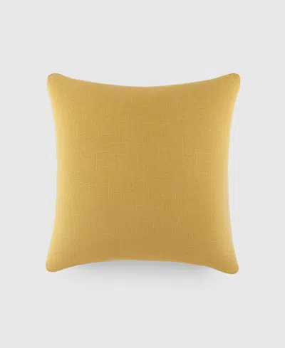 Ienjoy Home Washed And Distressed Decorative Pillow, 20" X 20" In Mustard