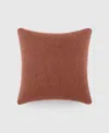 Ienjoy Home Washed And Distressed Decorative Pillow, 20" X 20" In Terracotta