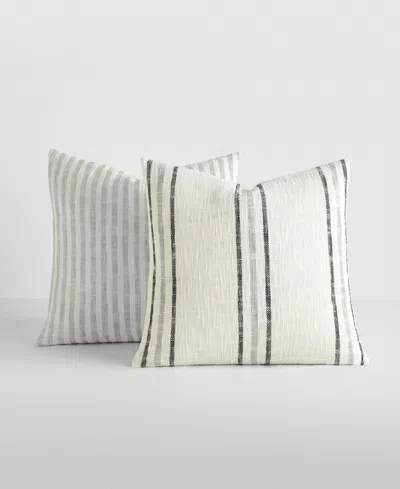 Ienjoy Home Yarn-dyed Patterns 2-pack Decor Pillows, 20" X 20" In Multi
