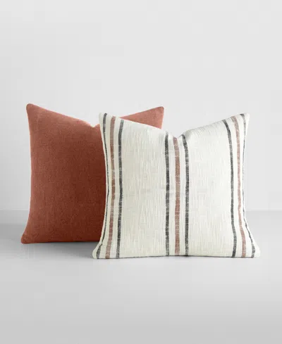 Ienjoy Home Yarn-dyed Patterns 2-pack Decor Pillows, 20" X 20" In Multi