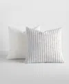 Ienjoy Home Yarn-dyed Patterns 2-pack Decor Pillows, 20" X 20" In White
