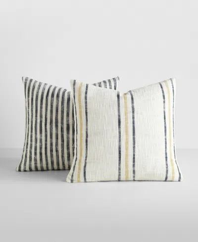 IENJOY HOME YARN-DYED PATTERNS 2-PACK DECOR PILLOWS, 20" X 20"