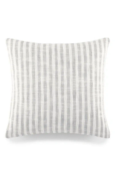 Ienjoy Home Yarn-dyed Stripe Cotton Throw Pillow In Gray