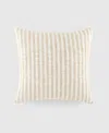 Ienjoy Home Yarn Dyed Thin Stripe Decorative Pillow, 20" X 20" In Natural Thin Stripe