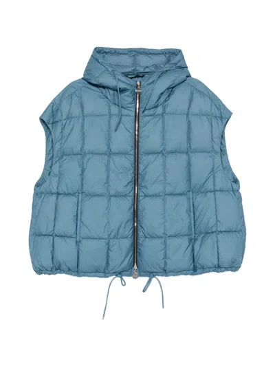 Ienki Ienki Arco Hooded Quilted Gilet In Blue