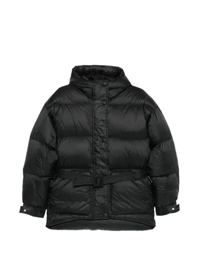 Ienki Ienki Belted Puffer Jacket In Black
