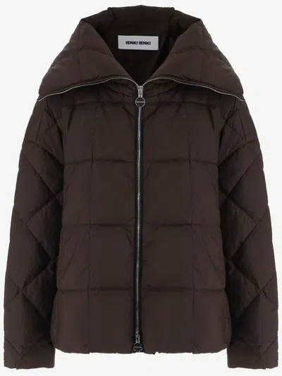 Ienki Ienki Cozy Arco Short Down Jacket In Brown