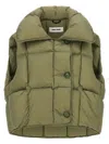 Ienki Ienki Cozy Cloud Quilted Pillow-collar Vest In Green