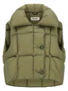 Ienki Ienki Cozy Cloud Quilted Pillow-collar Vest In Green