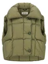Ienki Ienki Cozy Cloud Quilted Pillow-collar Vest In Green