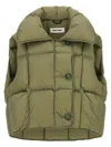 Ienki Ienki Cozy Cloud Quilted Pillow-collar Vest In Green