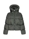 Ienki Ienki Kenny Cropped Padded Jacket In Soft Khaki