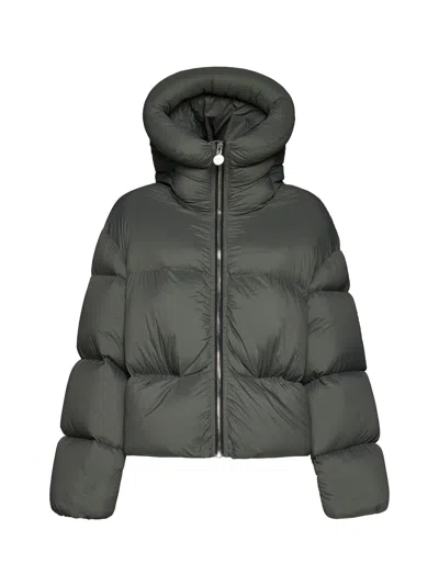 Ienki Ienki Kenny Cropped Padded Jacket In Khaki