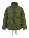 Ienki Ienki High Neck Padded Nylon Jacket In Multi