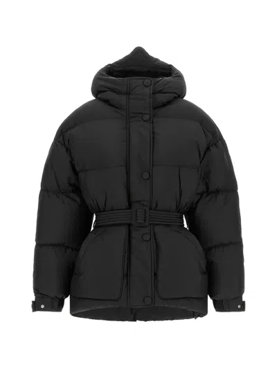 Ienki Ienki Fox Michlin Hooded Coat In 블랙